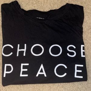 Choose Peace Short Sleeve Crop Tee
